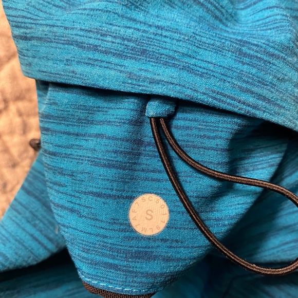 Lululemon Channel Cross Swim Short 7 Invert Heather Vivid Aqua Deep Marine Small - Picture 6 of 8